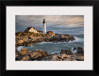 Portland Maine Lighthouse at sunrise