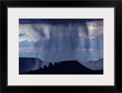 Rain storm over Sedona, Arizona