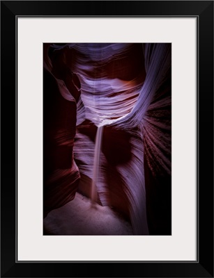 Sand Waterfall In Antelope Canyon