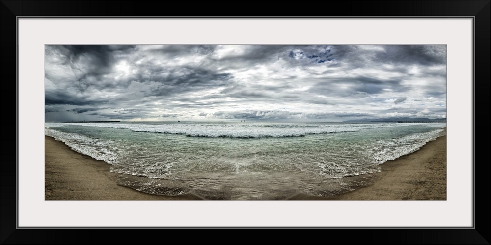 Santa Monica Beach panorama