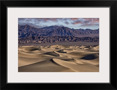 Sunrise At The Mesquite Sand Dunes At Death Valley National Park