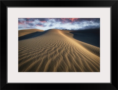 Sunrise At The Mesquite Sand Dunes At Death Valley National Park