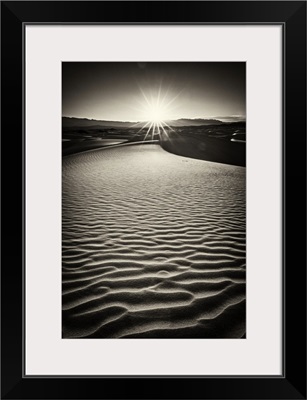 Sunrise in the Mesquite Sand Dunes at Death Valley National Park