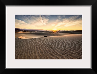 Sunrise over the Mesquite Sand Dunes in Death Valley National Park