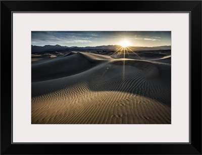 The amazing Mesquite Sand Dunes at sunrise in Death Valley National Park