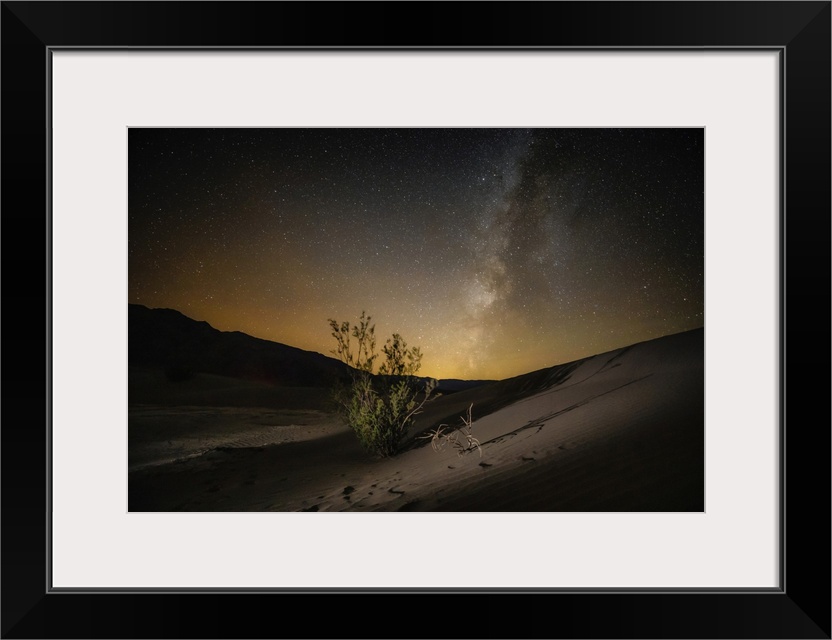 The Milky Way over the Mesquite Sand Dunes at Death Valley National Park