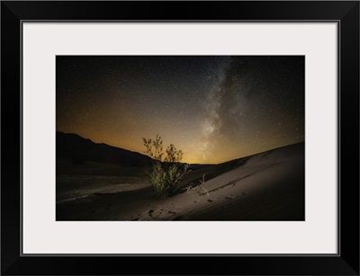 The Milky Way Over The Mesquite Sand Dunes At Death Valley National Park