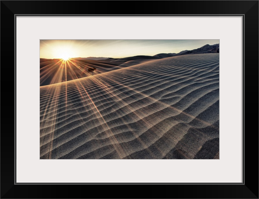 The Stovepipe sand dunes at sunrise, Death Valley National Park