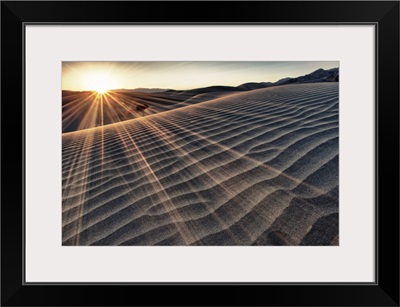 The Stovepipe sand dunes at sunrise, Death Valley National Park