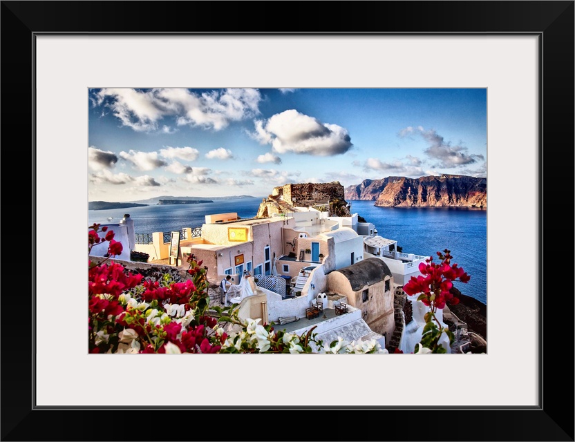 The town of Oia, Santorini