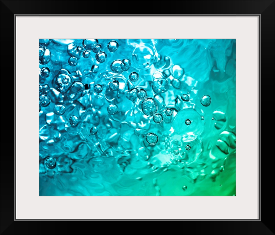 abstract water with bubbles