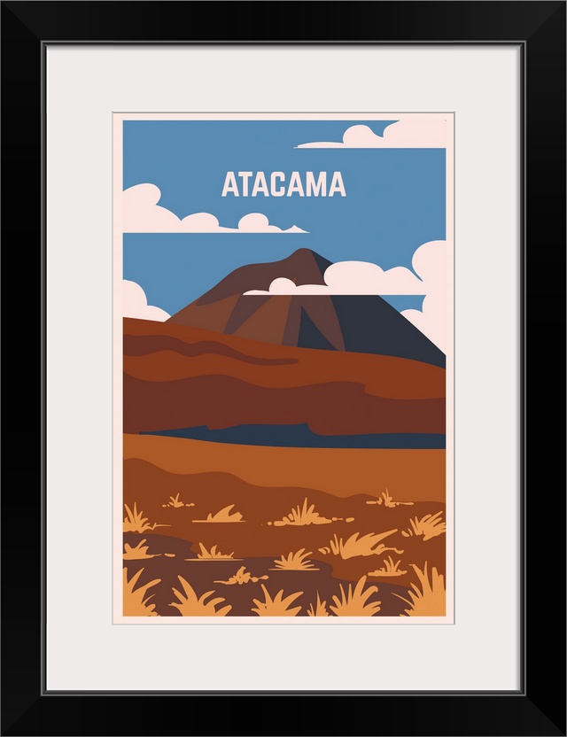 Atacama Modern Vector Travel Poster