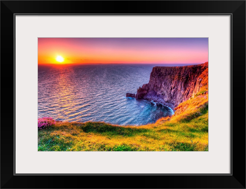 Cliffs of Moher at sunset, Co. Clare, Ireland.