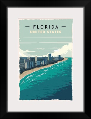 Florida Modern Vector Travel Poster