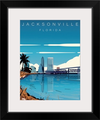 Jacksonville Modern Vector Travel Poster