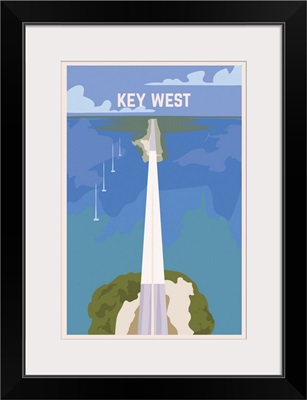 Key West Modern Vector Travel Poster