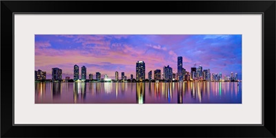 Miami, Florida skyline from Biscayne Bay
