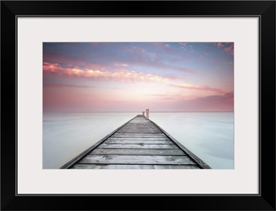 Minimalistic Landscape With Old Jetty