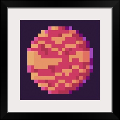Planet With Spots, Pixel Mosaic