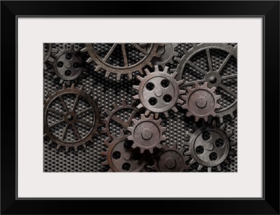 Rusty Gears And Machine Parts