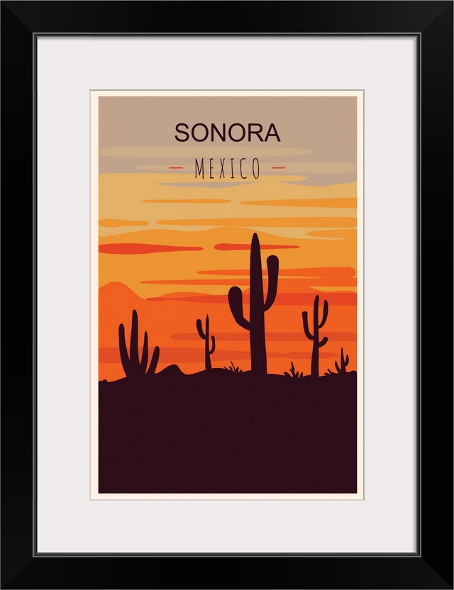 Sonora Modern Vector Travel Poster