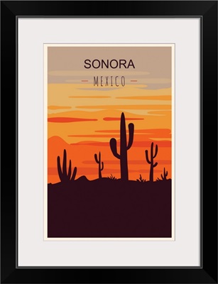 Sonora Modern Vector Travel Poster