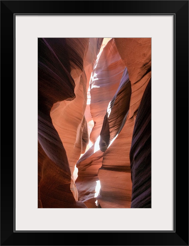 Sun Beams Coming Through The Upper Antelope Slot Canyon, Arizona