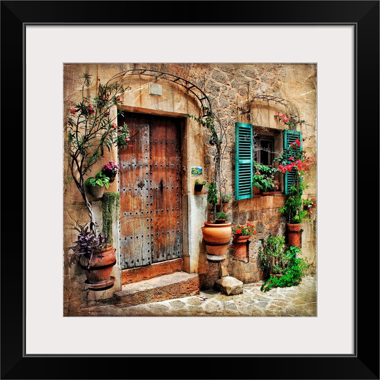 charming streets of old mediterranean towns