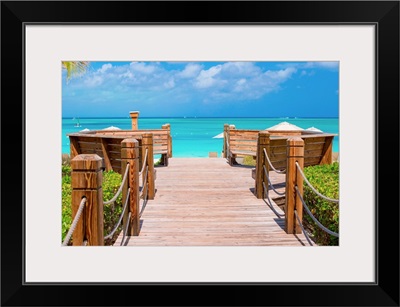 Tropical landscape on Providenciales Island in the Turks and Caicos