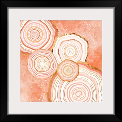 Coral Agate Abstract