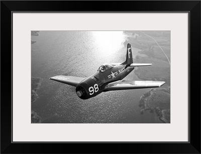 A Grumman F8F Bearcat in flight