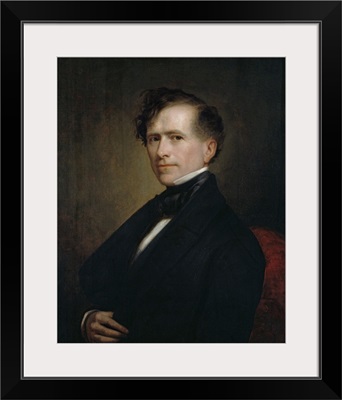 American Presidential History Painting Of President Franklin Pierce