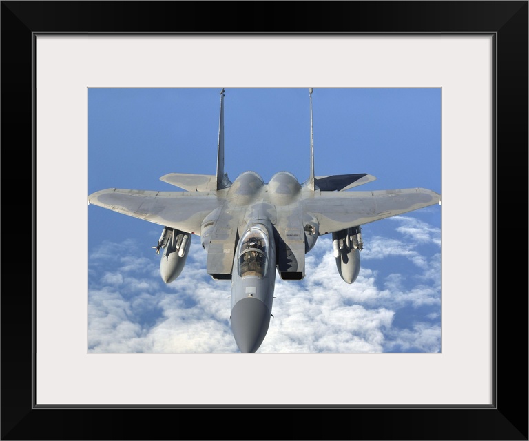 September 12, 2013 - An F-15C Eagle prepares to refuel with a KC-135R Stratotanker en route to the Arctic Challenge Exerci...