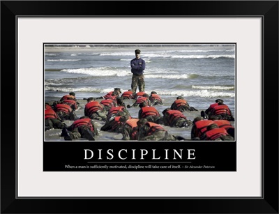 Discipline: Inspirational Quote and Motivational Poster