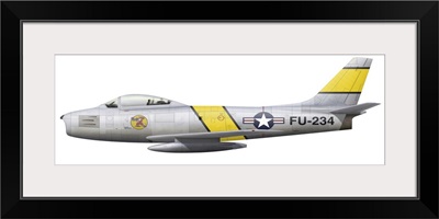 Illustration of a North American F-86F Sabre