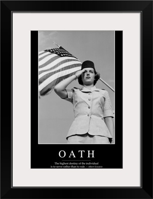 Oath: Inspirational Quote and Motivational Poster