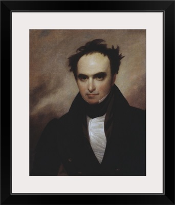 Painted Portrait Of Politician Daniel Webster