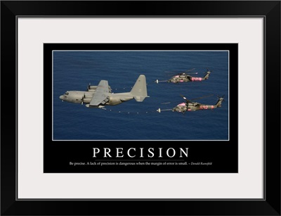 Precision: Inspirational Quote and Motivational Poster