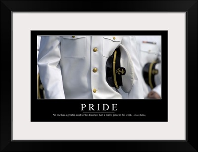 Pride: Inspirational Quote and Motivational Poster