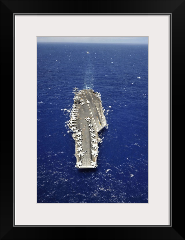 Pacific Ocean, July 18, 2012 - The aircraft carrier USS Nimitz participates in the Great Green Fleet demonstration portion...