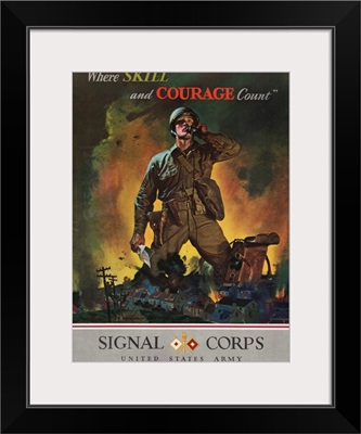 U.S. Army Signal Corps recruitment poster.