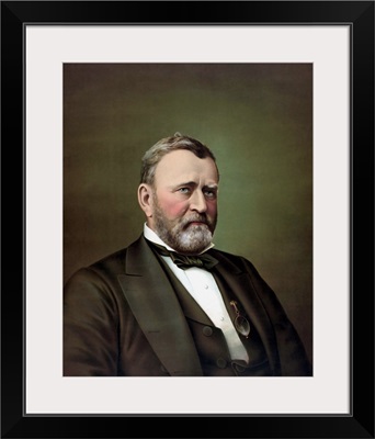 Vintage American History painting of Ulysses S. Grant