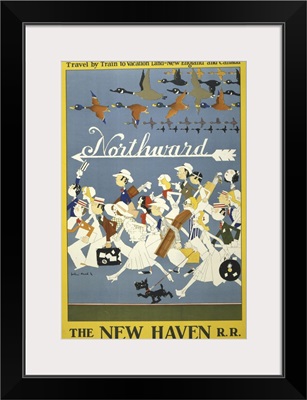 Vintage Travel Poster For The New Haven Railroad, 1925