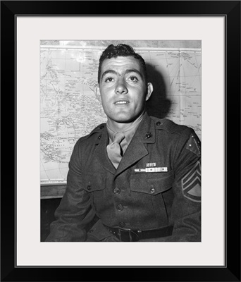 World War 2 Photograph Of Sergeant John Basilone, September 1943