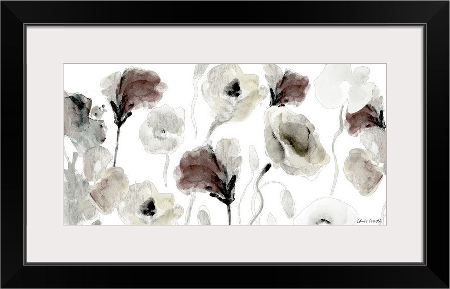 A floral painting with muted Autumn colors.