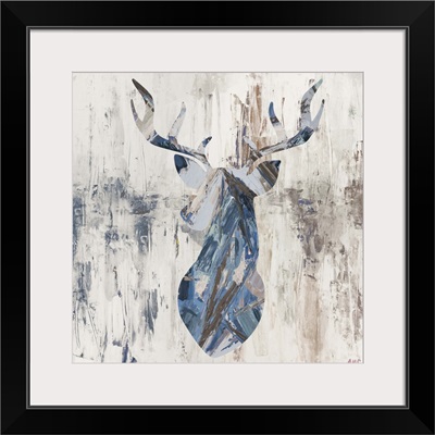 Blue Rhizome Deer Bust