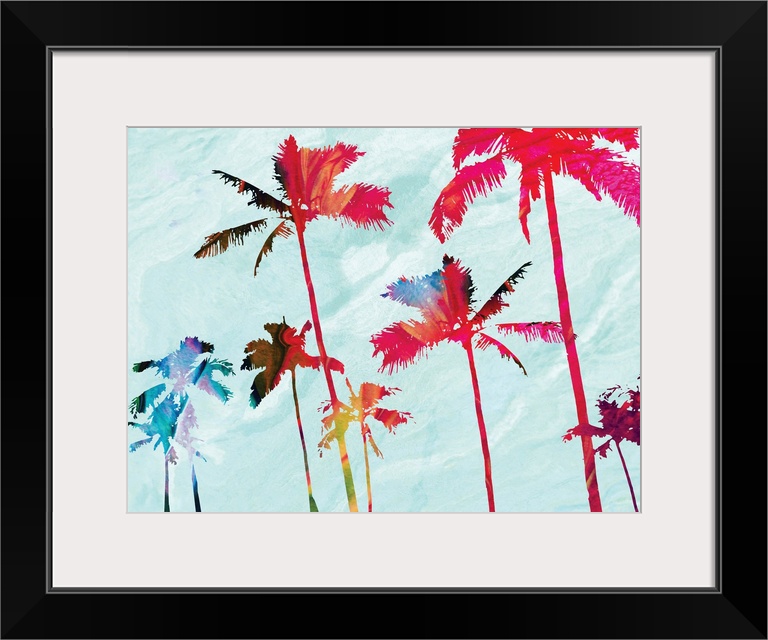 Colorful Beach Palms