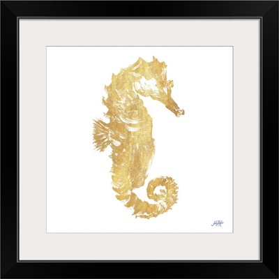 Gold Square Seahorse I
