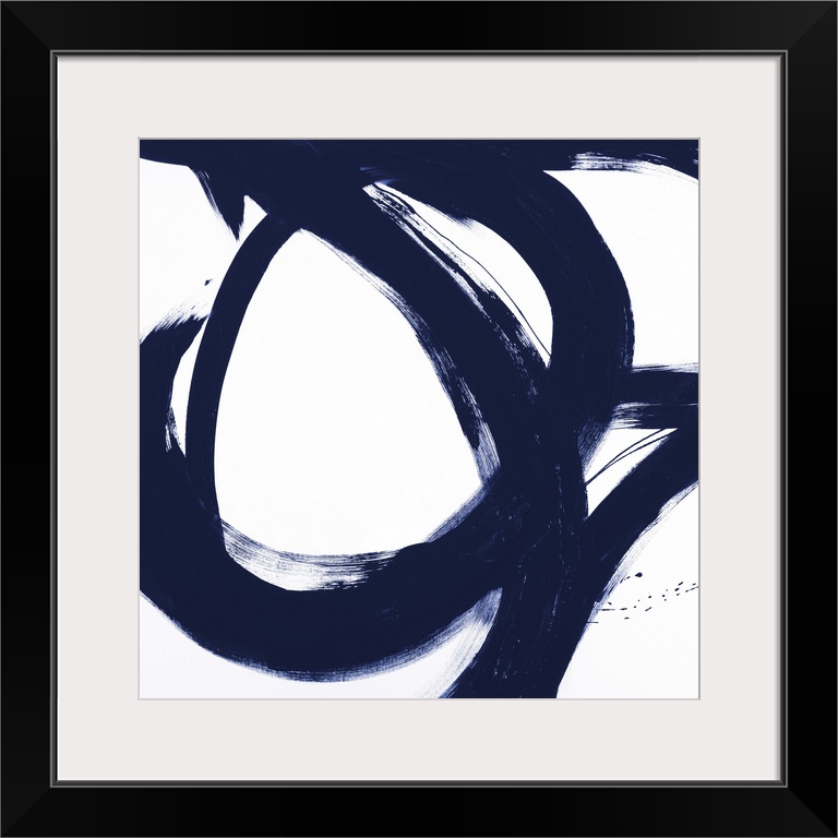 Navy Circular Strokes I
