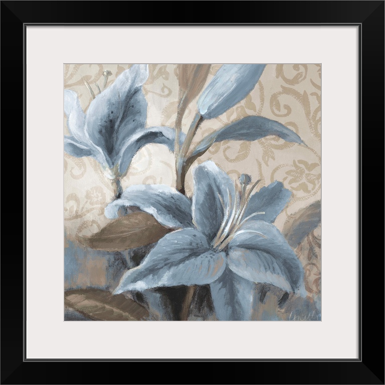 Soft Blue Blooms II